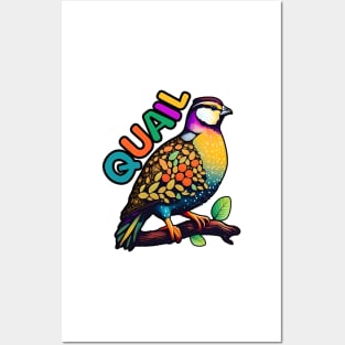 Animal Alphabet - Q for Quail Posters and Art